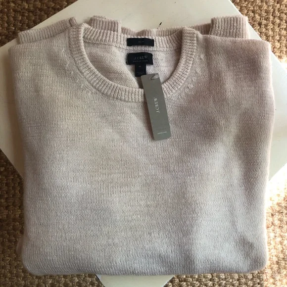 New w Tag: J Crew Slim Fit Slub Merino Wool Crewneck Sweater. Size Medium