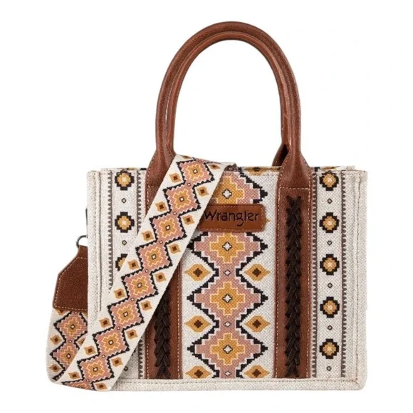 Wrangler Southwestern‎ Aztec Tote Bag Crossbody Purse Western Cowgirl Mini Boho