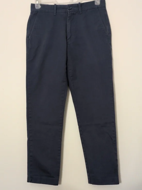 J Crew The Sutton Men's Blue Chino Pants. 100% Cotton GUC Size 30x29 4 Pockets