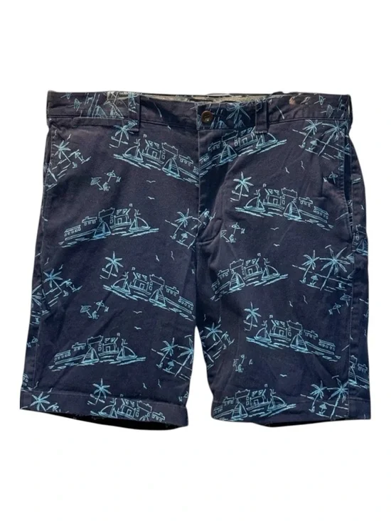 J Crew Blue Sailboat Bermuda Shorts Size 34