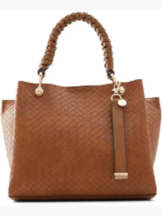 ALDO Faux Leather Medium Tote Bag with Shoulder Strap