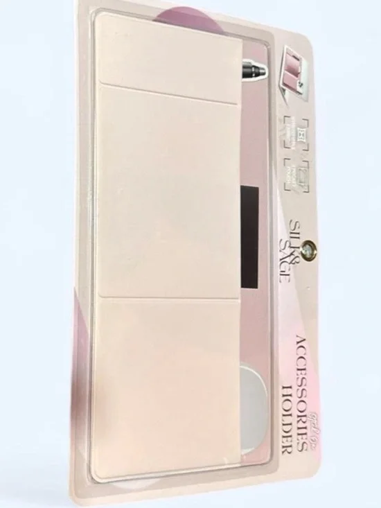 Pink Phone Accessory Holder Clip - Sleek Pocket Organizer