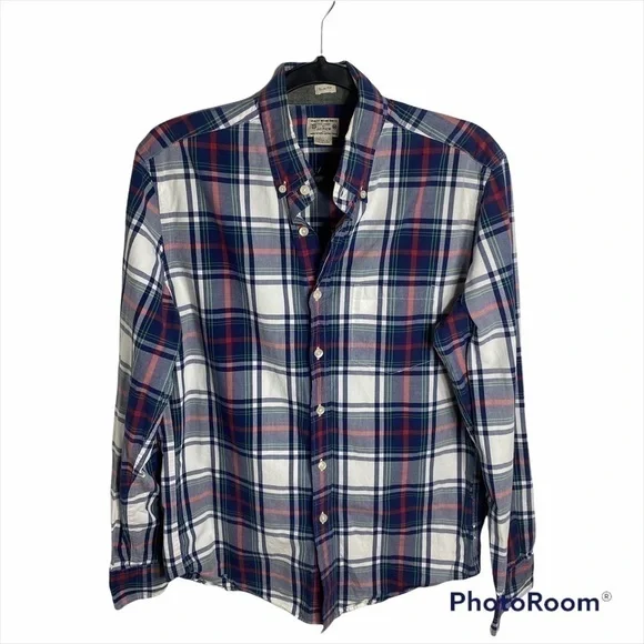 J.Crew Slim Plaid Button Down Shirt Medium Men’s