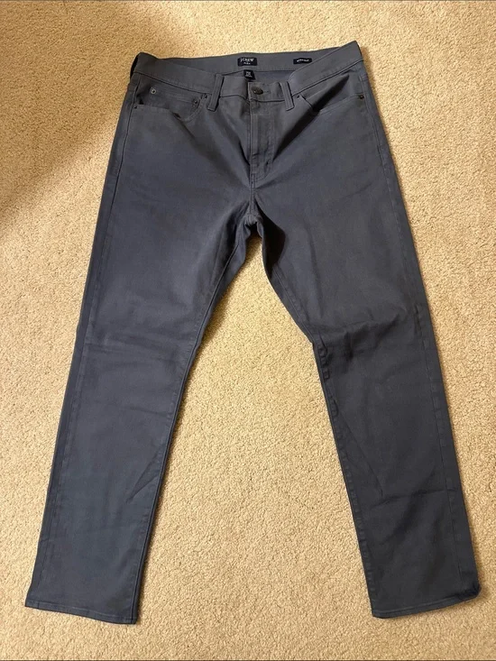 J Crew Flex straight Men's Slim pants  - Charcoal Gray w33L30