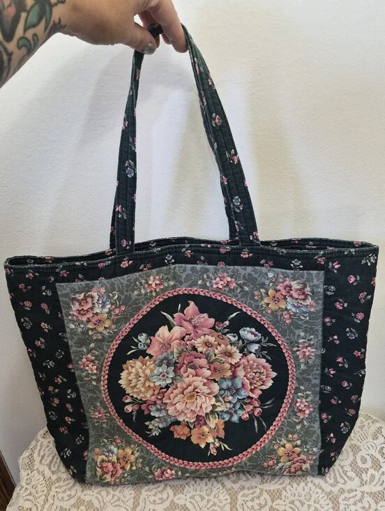 Floral Fabric Tote