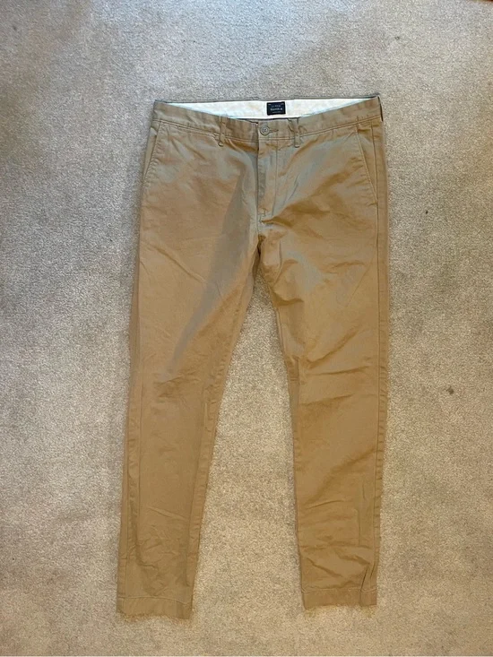 J.Crew 484 Slim-Fit Classic Cotton Chino Pants in Khaki 34/34