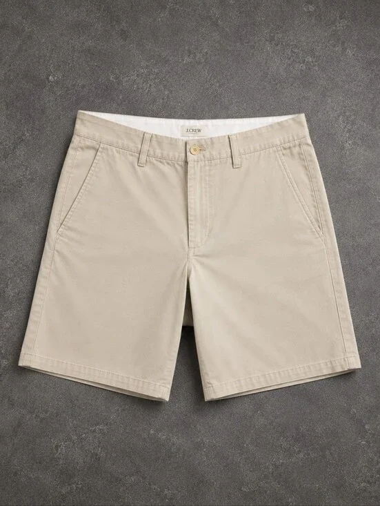 J. Crew Gramercy Men's Chino Shorts Size 32 Khaki Tan Flat Front