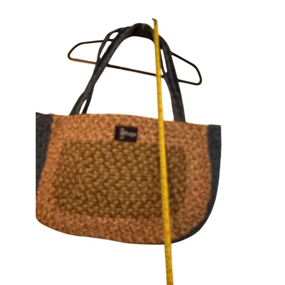 Braided Jute Tote Bag Blue Brown Orange Woven Boho Shoulder‎ Bag Market Tote