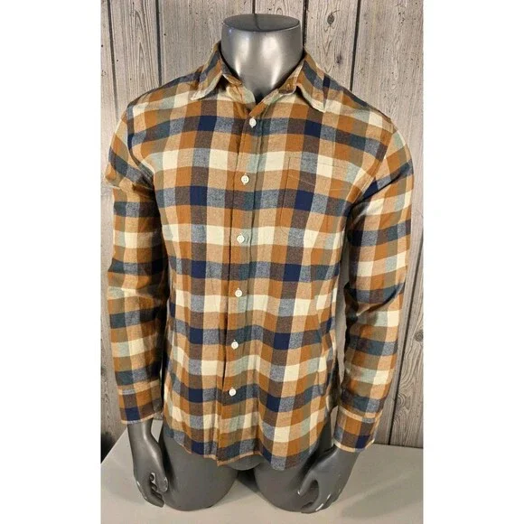 J.Crew Buffalo Check Flannel Shirt Mens XL Long Sleeve Re Imagined