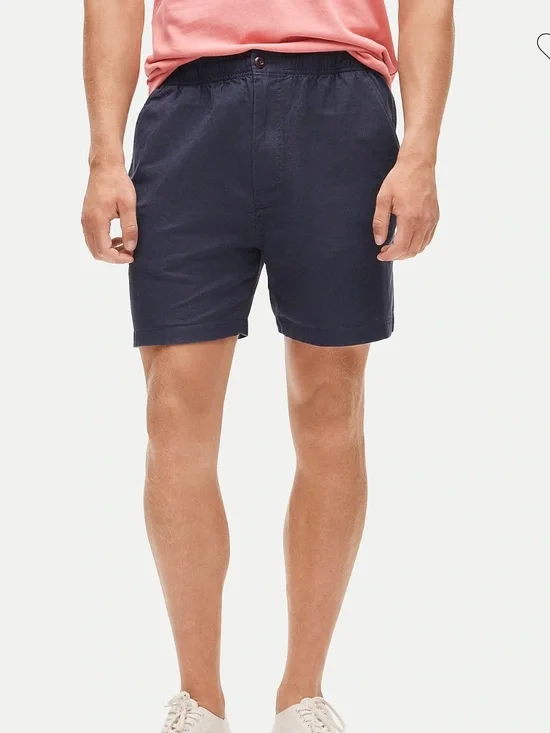 J.Crew 5.5” Pier Short in cotton-linen blend