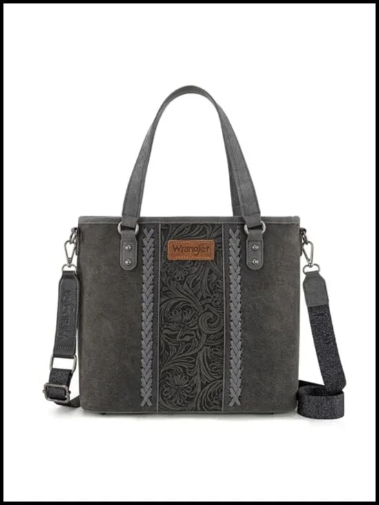 Western Aztec Print Tote Bag for Women PU Leather Satchel with Detachable