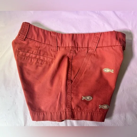 J. Crew Men's Red Chinos with Embroidered Accents