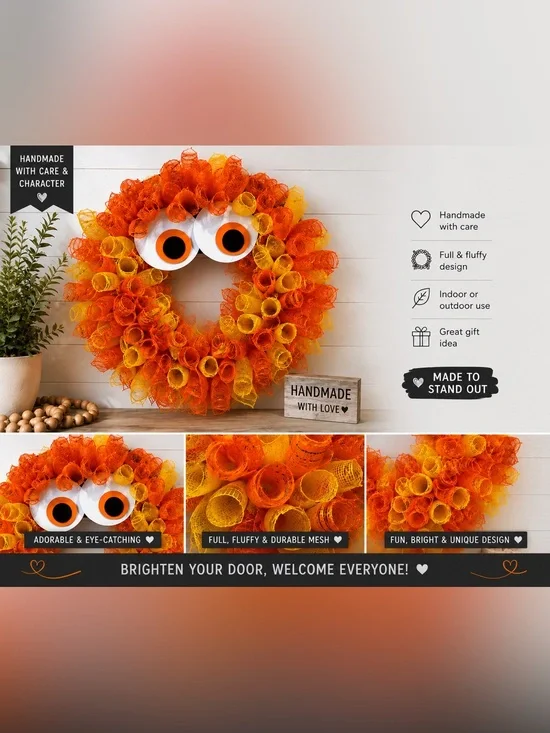 Handmade Mesh Wreath – Custom Designs & Seasonal Home Décor