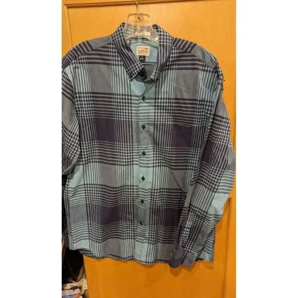 J Crew SLIM Shirt Button‎  large  Long  Sleeve Button Secret Wash Shirting Plaid