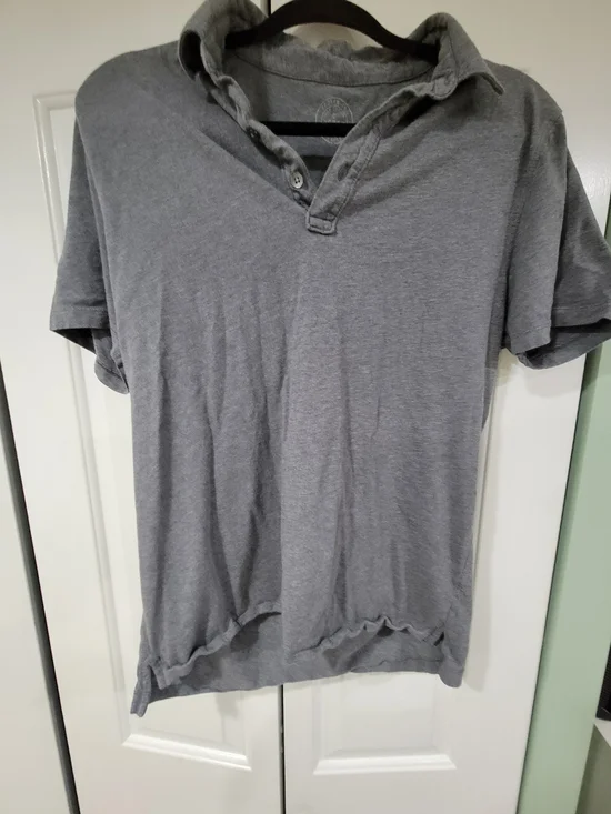 J. Crew Men's Heather Gray Polo Shirt