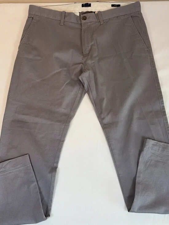 J. Crew Flex Slim Pants Men's 34x30 Gray