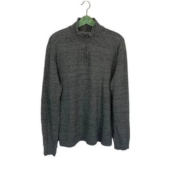 J Crew Half Zip Pullover XL Gray Knit Men's‎ Casual Cozy Core Street