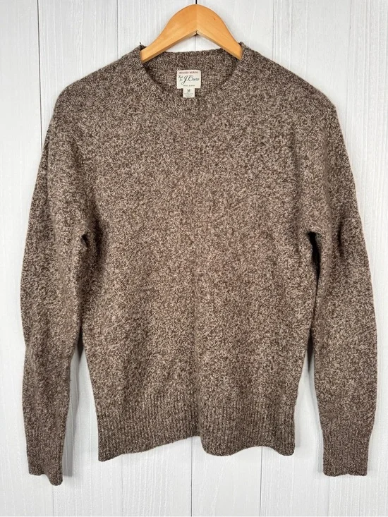 J.Crew Men’s Heather Brown Crewneck Sweater