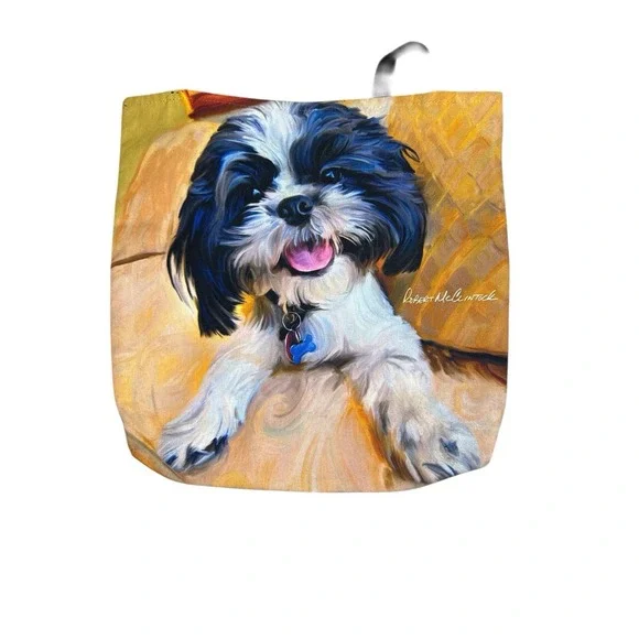 Robert McClintock Shih Tzu Dog Tote‎ Bag Polyester USA Made