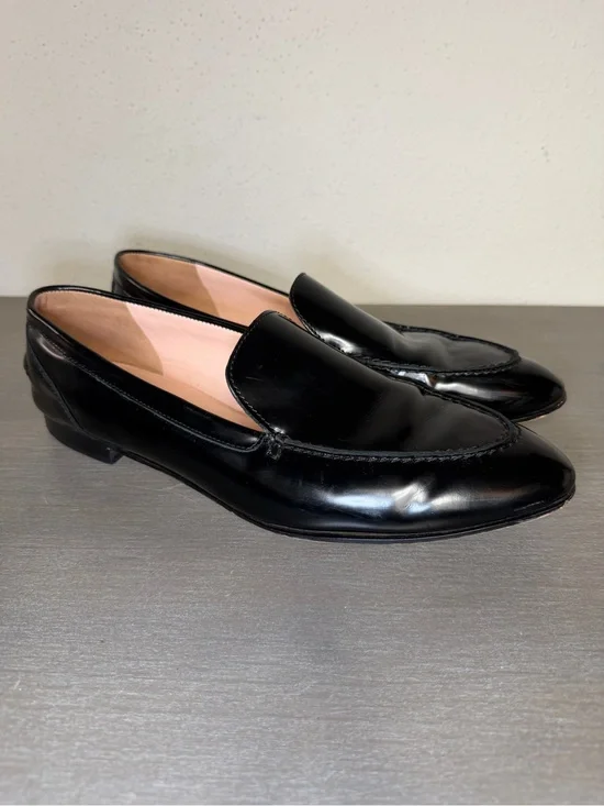 J.Crew Men's Italian Fine Leather Spazzolato Loafers Slip On Dress Shoes Size 12