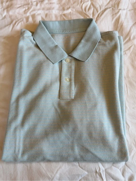 J. Crew Men's Pale Blue Polo Shirt