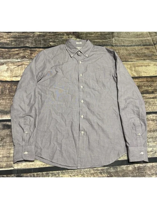 J Crew Shirt Mens Small Secret Wash 100s 2 Ply Yarns Slim Fit Purple