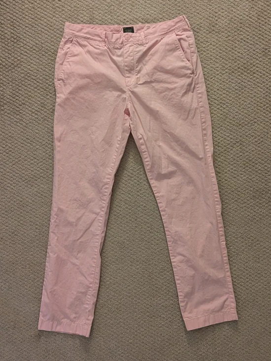 J. Crew Men's Straight-fit Stretch Chino Pant -  Light Pink 32x32