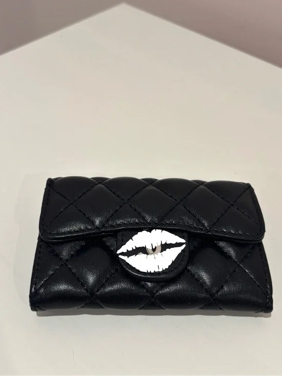 Quilted Black Wallet