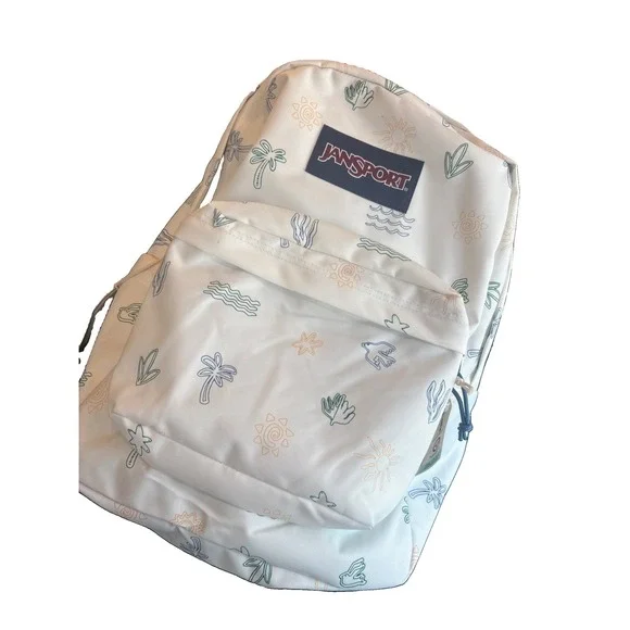 New JANSPORT SuperBreak Laptop Backpack - Sunny Sketches (17