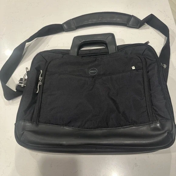 Dell Deluxe Laptop Computer Carrying Case Bag Shoulder Strap Black