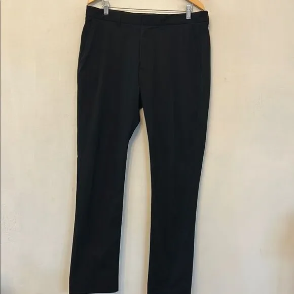 J Crew Thompson Flex black tapered lightweight pants Size W36 L 34 EUC