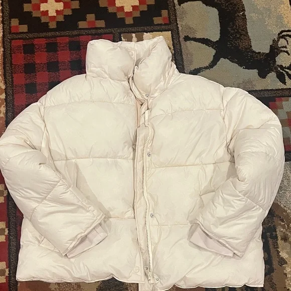 Mens J Crew signature puffer coat