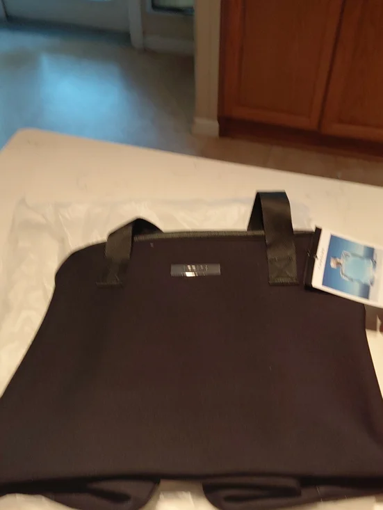 Men’s Black Laptop Tote Bag with Sturdy Handles