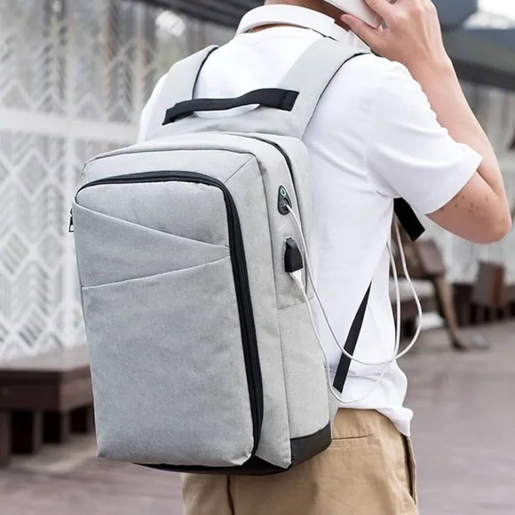 Smart laptop backpack waterproof business casual NWOT price firm!