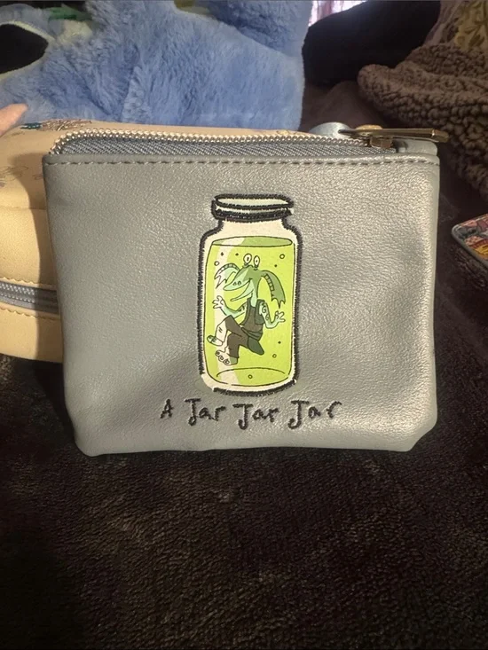A Jar Jar Jox Blue Leatherette Pouch