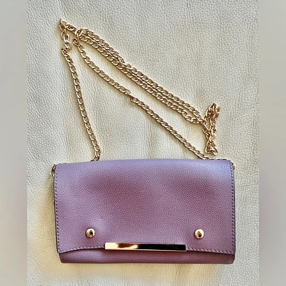 Wallet purse on jain in light Purple with toned hardware Valojusha