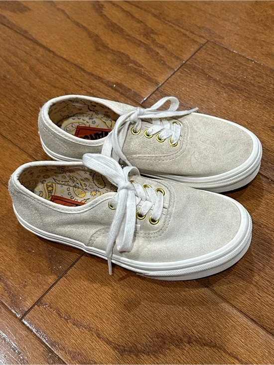 Anderson Paak x Vans girls Sand Paisley Neutral Suede Casual Lace-Up Sneakers