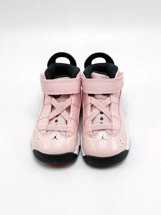 Jordan Kids' Pink and Black High-Top Sneakers