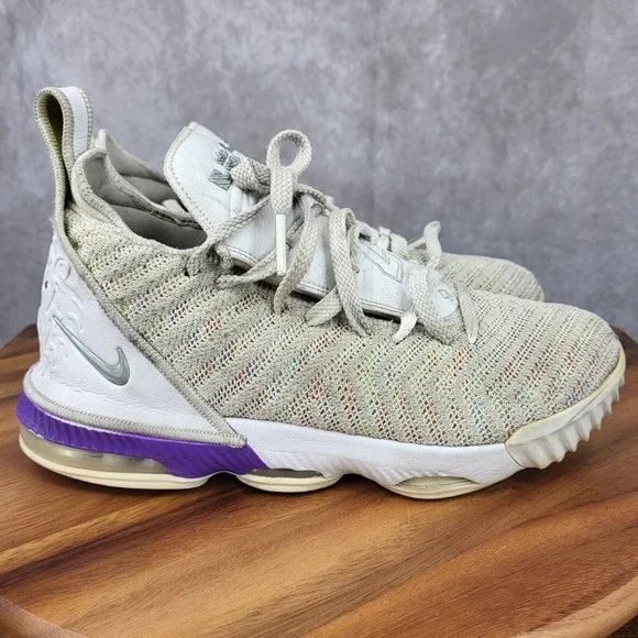 Nike Lebron 16 Buzz Lightyear Basketball Shoes Boys 6.5 White Sneakers AQ2465102