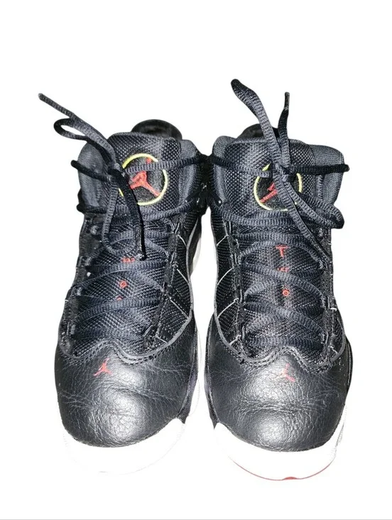 ⛹️🏼‍♂️Boys Size 3 Ni ke Jordan 6 Rings Tennis Shoes ⛹️🏿‍♂️