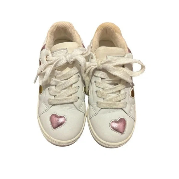 Kurt Geiger London Girls Mini Lane Love Sneakers White Size 11