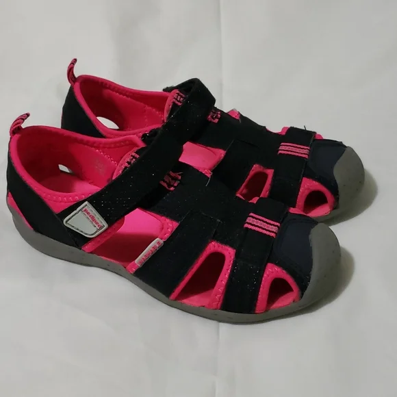 Pediped Black Purple girls sandals