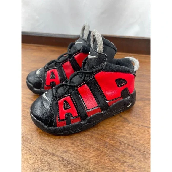 Kids Nike Air More Uptempo Shoes Youth Size 8C Basketball DM0020-001 Sneakers
