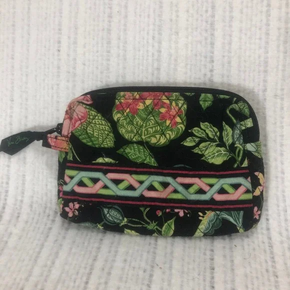 Vera Bradley Coin Purse‎ Floral Zip Pouch Wallet Small Accessory