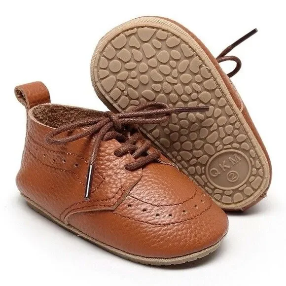 Boys/Girls  Brown Dress Shoes Size 3 Toddler Infant
