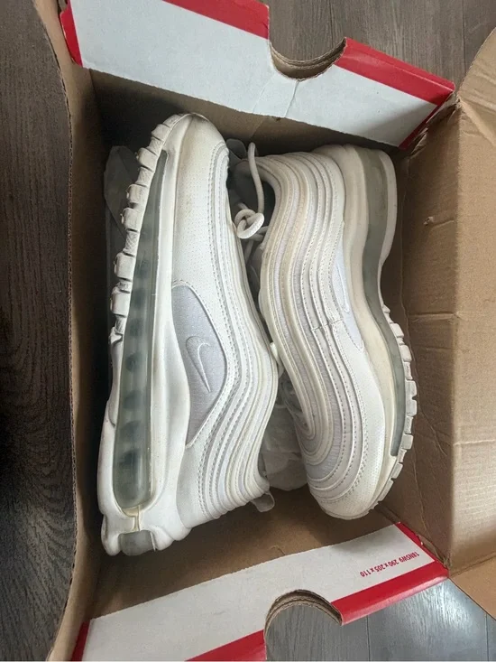 Nike Kids' White/Beige Air Max 97 Sneakers