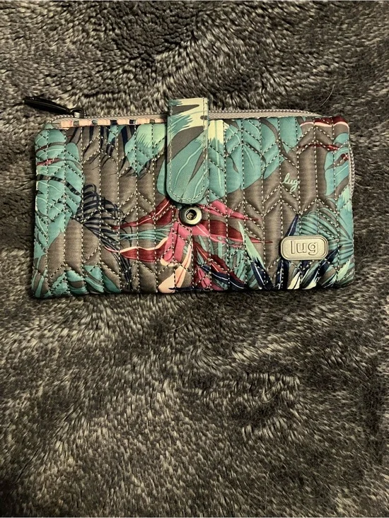 lug Quilted Floral Zip Wallet - RFID model