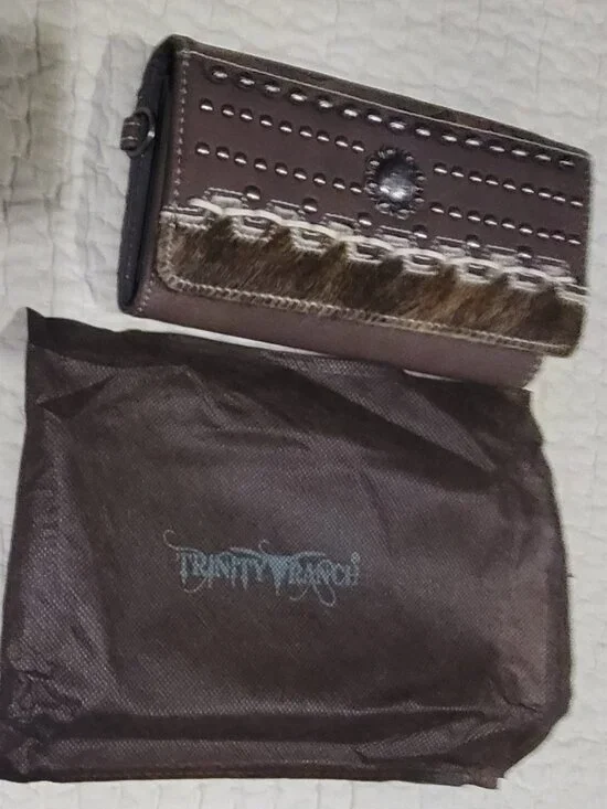 Trinity Ranch Cowhide Wallet Women's Western