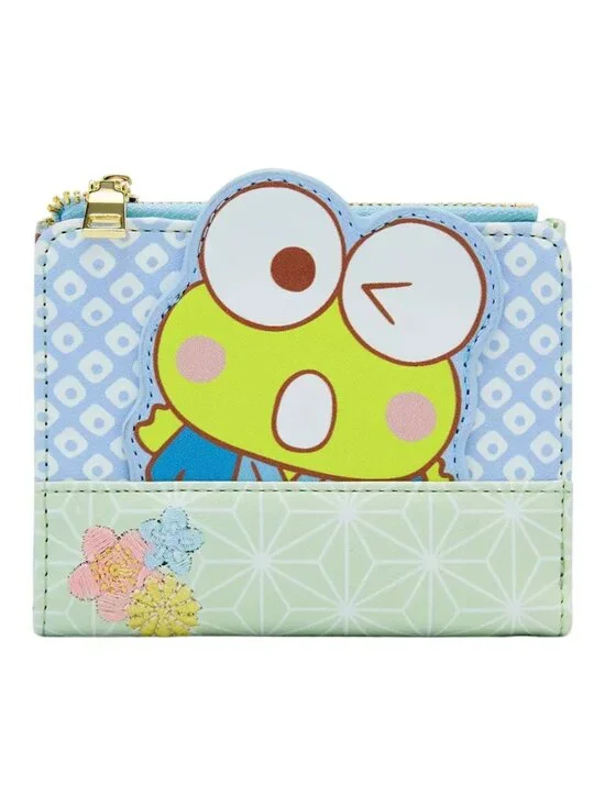 Her Universe Keroppi Wagara Kimono Mini Wallet Sanrio Green Small