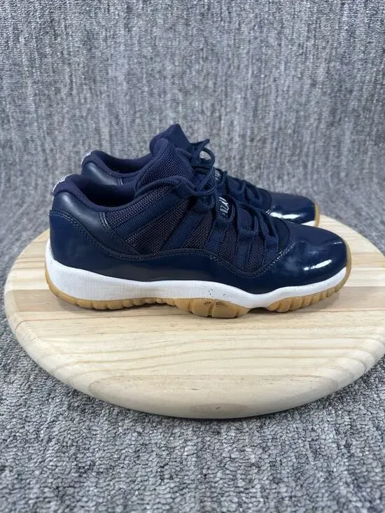 Pre-Owned Nike Air Jordan 11 GS Retro Low Navy Gum Size 4.5y